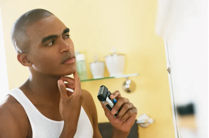 hygenic grooming of face