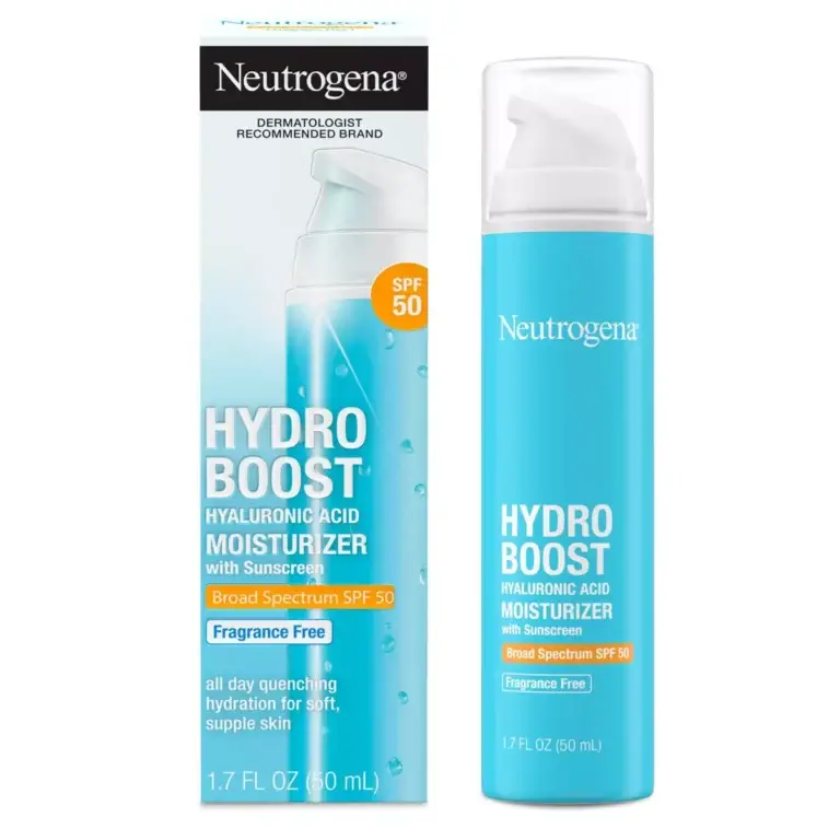 "Hydro Boost Sunscreen – Moisturizing sunscreen with hyaluronic acid for a fresh, dewy glow."
